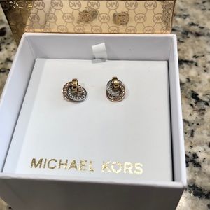MK mixed metal earrings - never worn